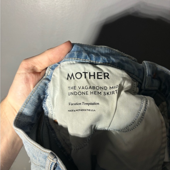 Mother The Vagabond Midi Undone Hem Skirt in Vacation Temptations Size 23 - Picture 4 of 6